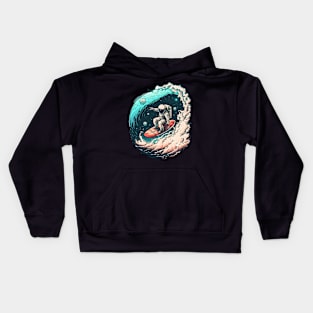 Surfing to The Other Galaxy Kids Hoodie